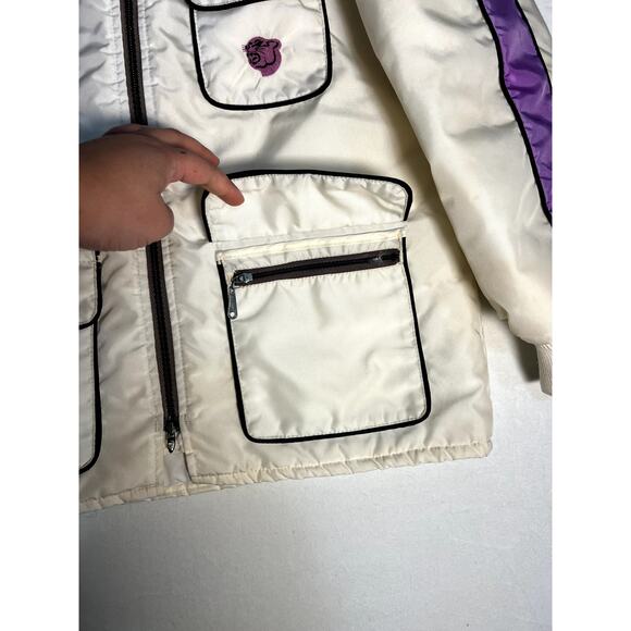 Vintage 70's ARCTIC Wear Womens White Ski and Snow Jacket Coat Size Large - Picture 5 of 13